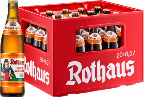 20 x Rothaus Hefeweizen 0,5 L 5,4% vol.