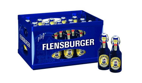 20 x Flensburger Radler vol flip-top botella 2,4% vol caja original deposito retornable