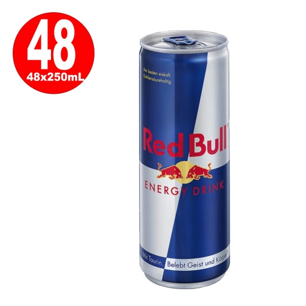 2 x Red Bull Energy Drink 24 x 250 ml = 48 latas EN CAMINO