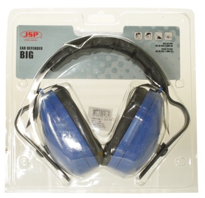 La cápsula de protección auditiva grande azul, E-TOP MW