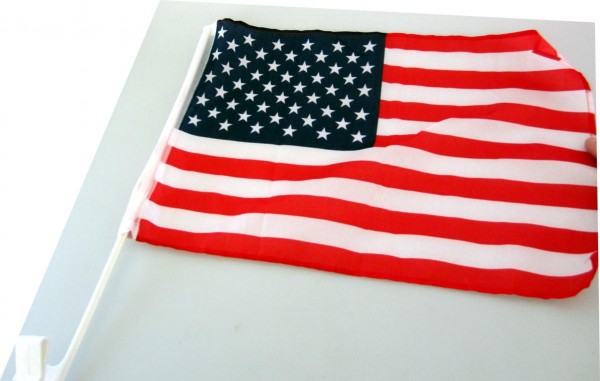 USA bandera del coche de 30x46cm