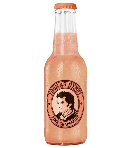 24 x Thomas Henry Pink Grapefruit Lemonade 200ml botella de vidrio retornable