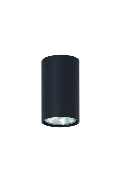 lámpara de techo de metal negro LAMPEX Simba 10 x 6 cm