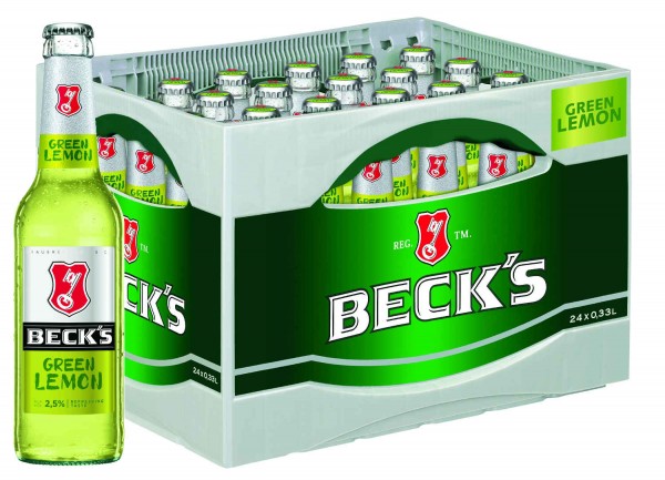 Becks Green Lemon 0.33l 2,5% vol. in Originalkiste