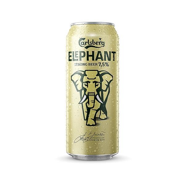 2 x Carlsberg Elephant Beer cerveza fuerte 24x 0.5L = 48 latas 7.5% vol ONE-WAY