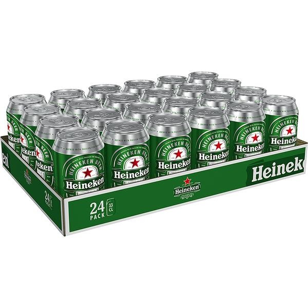 2 latas de x 24x0,33L Heineken Lager Beer 5% Vol